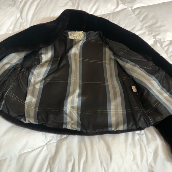 Authentic Beautiful brown Bensky Furr coat size S - Picture 2 of 6